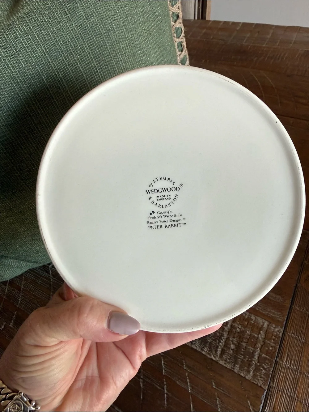 Vintage Wedgwood Peter Rabbit Porringer Bowl Beatrix Potter Made In England